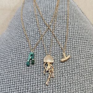 Set of Three Pendant Necklaces